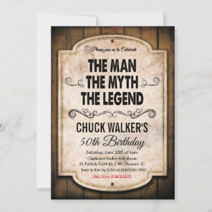 ANY AGE - Male Fishing Birthday Invitation