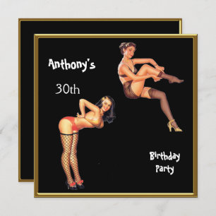 Any Age Men's Birthday Party Invitation