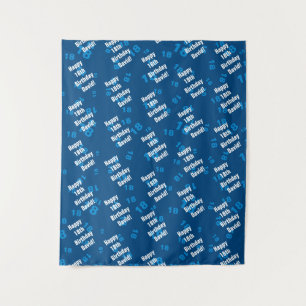 Any age & name personalised happy birthday tapestry