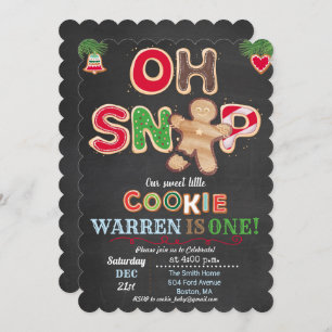 ANY AGE - Oh Snap Gingerbread Birthday Invitation