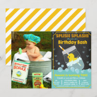 ANY AGE - Rubber Duck Birthday Invitation