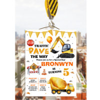 ANY AGE - Under Construction Birthday Invitation