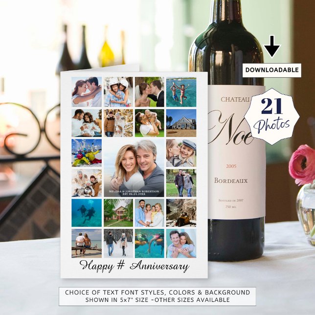Any Anniversary Photo Collage 21 Photos Custom (Creator Uploaded)
