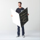 ANY Birthday Cheers Black Gold Confetti Big Giant