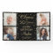 ANY Birthday Cheers Black Gold Confetti  Four Phot