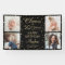 ANY Birthday Cheers Black Gold Confetti  Four Phot