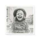 ANY Birthday Chic Stylish Typography Photo Party