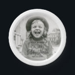 ANY Birthday Chic Stylish Typography Photo Party Paper Plate<br><div class="desc">Add an elegant touch to birthday party decorations with custom photo round paper plates. The picture and all wording on this template are simple to personalise. (IMAGE PLACEMENT TIP: An easy way to position a photo exactly how you want is to crop it before uploading to the Zazzle website.) The...</div>