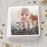 ANY Birthday "This Kid" Modern Photo Overlay Napkin<br><div class="desc">Add a stylish personalised touch to birthday party decorations with fun modern "This Kid" photo paper napkins. All wording on this template is simple to customise. The colours, font styles and overlay opacity are easy to change with the Zazzle Design Editor tool. The minimalist black and white design features large,...</div>