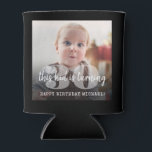 ANY Birthday "This Kid" Simple Modern 2 Photo Can Cooler<br><div class="desc">Add a cool personalised touch to birthday party decorations with fun modern "This Kid" photo can coolers. All wording on this template is simple to customise and can be different or the same on front and back. The colours, font styles and overlay opacity are easy to change with the Zazzle...</div>