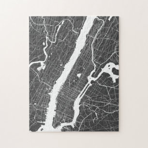 Any City New York Street Map Jigsaw Puzzle