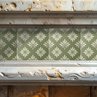 Any Color Decorative Floral Pattern ID1189 Tile