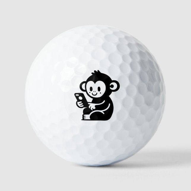 Any Color Monkey Phone Golf Balls (Front)