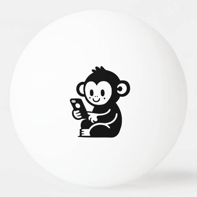 Any Color Monkey Phone Ping Pong Ball (Front)