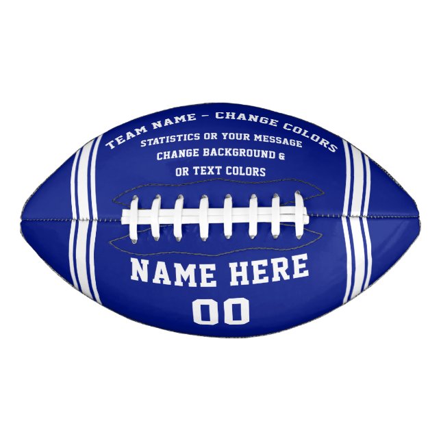Any COLOR Personalised Football Ball, Customisable (Front)