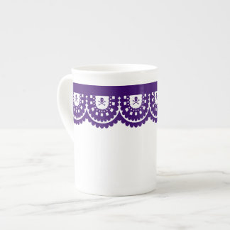 ANY COLOR! Skull Lace Tea Cup