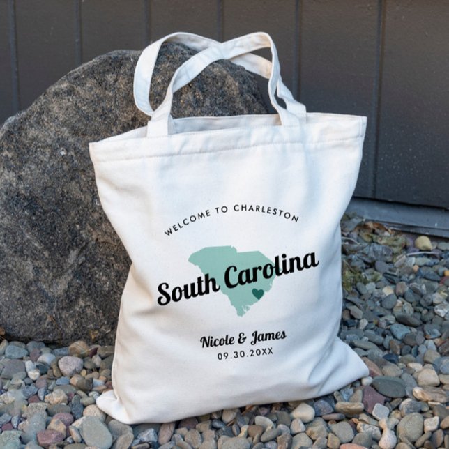 Any Color South Carolina Wedding Welcome Bag, Tote Bag (Creator Uploaded)