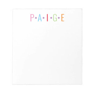 Any Colors - 5 Letters Name Dots Notepad