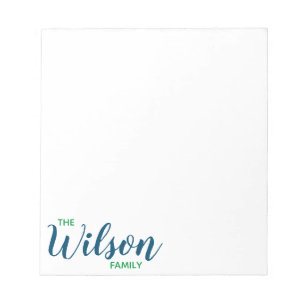 Any Colors - Script & Block Family Notepad