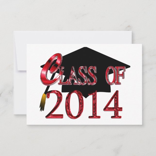 Any Colour 2014 Class Graduation Party Invitations (Front)