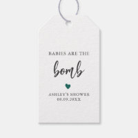 Any Colour Babies are the Bomb Tag, Baby Shower