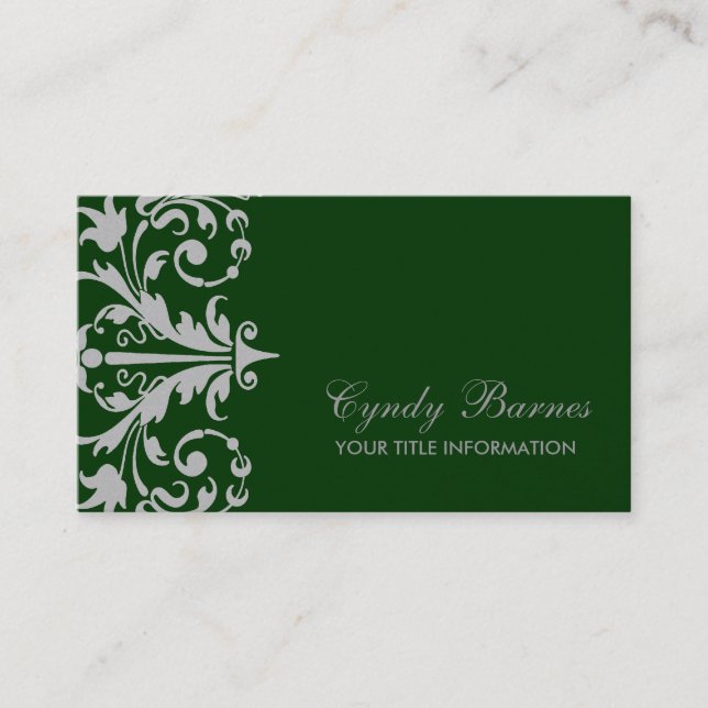 Any Colour Baroque Business Card (Front)