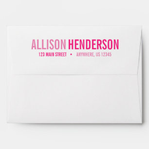 Any Colour - Block Letters Personalised Envelopes