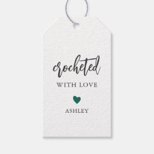 Any Colour Crocheted with Love, Handmade Gift Tags