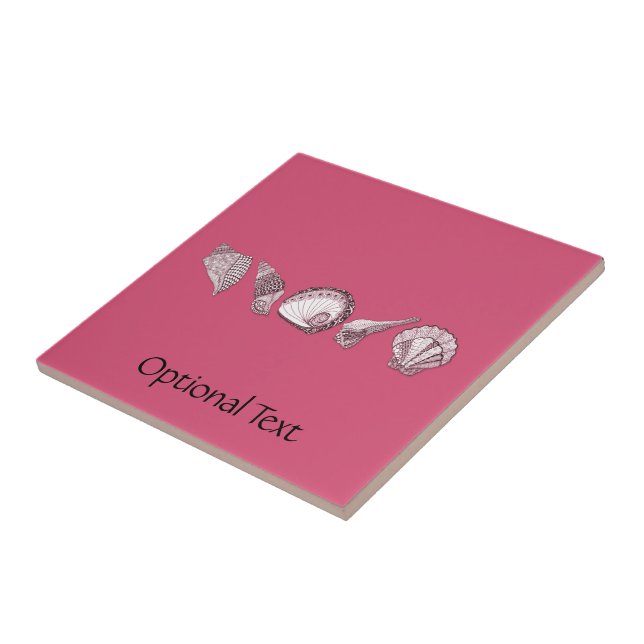Any Colour Customisable Seashells Tile (Side)
