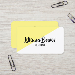 Any Colour Diagonal Colour Block Personalised Business Card