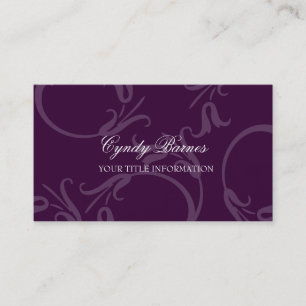 Any Colour Flower Pattern Business Card