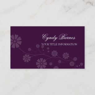Any Colour Flower Pattern Business Card