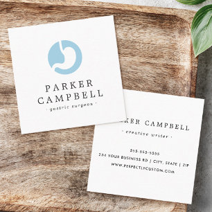 Any colour gastric logo modern minimalist square business card