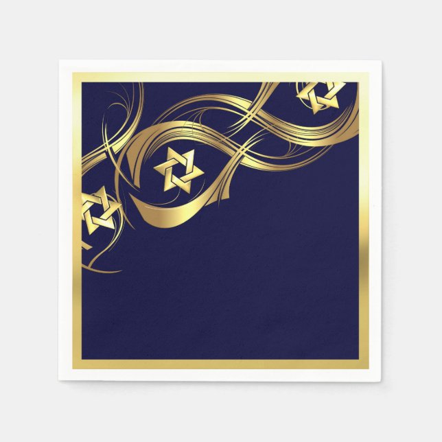 Any Colour Golden Star Swag Napkin (Front)