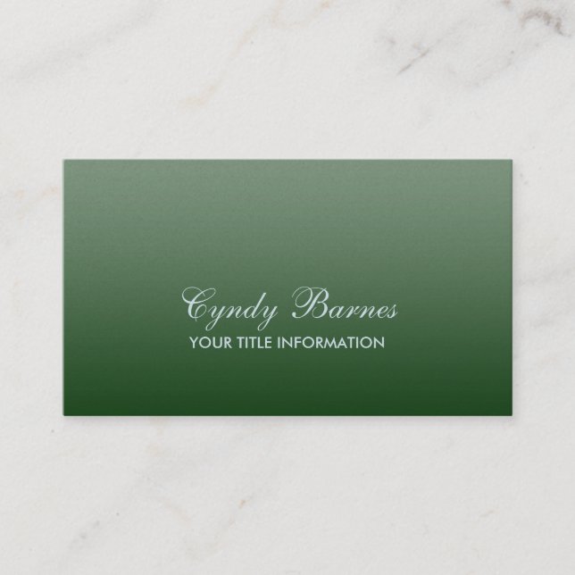 Any Colour Gradient Business Card (Front)