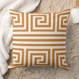 Any Colour Greek Key Pattern Design Pillow