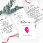 Any Colour Illinois Wedding Welcome Bag Itinerary Tri-Fold Programme<br><div class="desc">Welcome guests to your wedding with this tri-fold card. There is plenty of room to include your itinerary, restaurant suggestions, things to do, and contact info. There is space for a photo on the back of the card. All text may be customised, including the heading. You may edit the colours...</div>