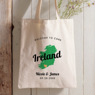 Any Colour Ireland Wedding Welcome Bag, Irish Tote Bag