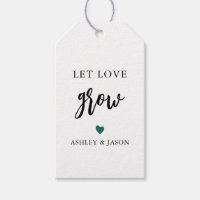 Any Colour Let Love Grow, Plant Gift Tag, Wedding