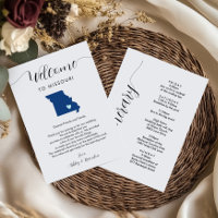 Any Colour Missouri Wedding Welcome Itinerary