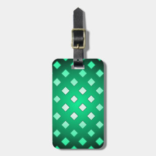 Any Colour Mix and Match Diamond Lattice Abstract Luggage Tag