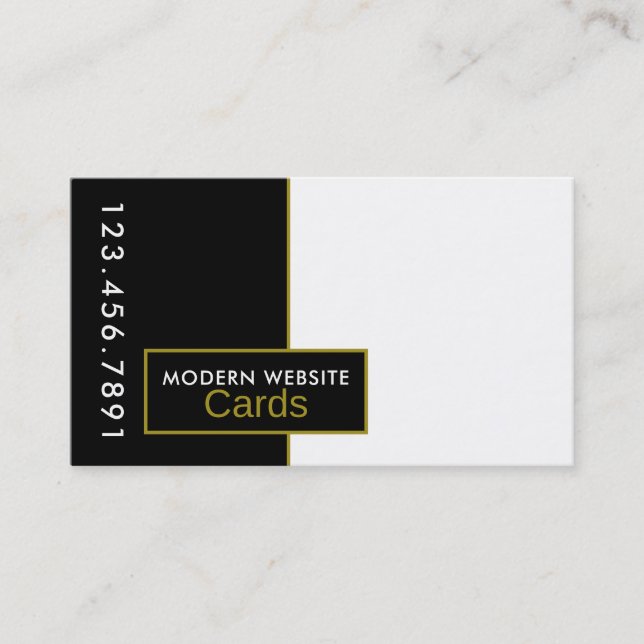 Any Colour Modern Business Card (Front)