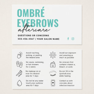 Any Colour Ombre Powder Brows Aftercare Advice 