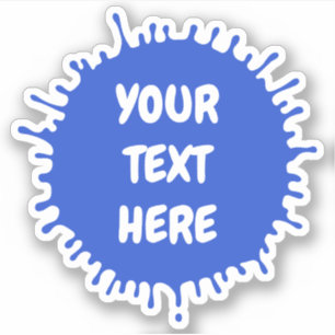 Any colour paint splat custom text