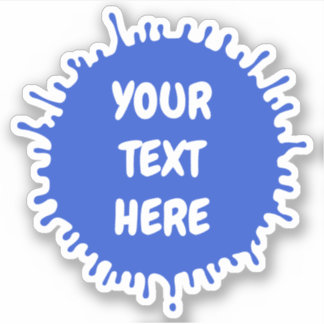 Any colour paint splat custom text