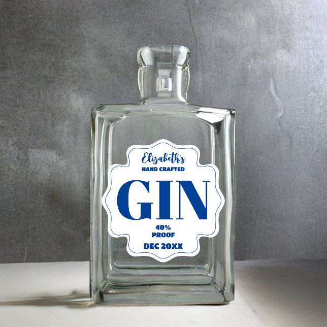Any Colour Personalised Gin Sticker (Creator Uploaded)