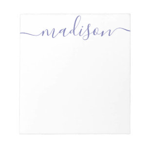 Any Colour - Personalised Script Name Notepad