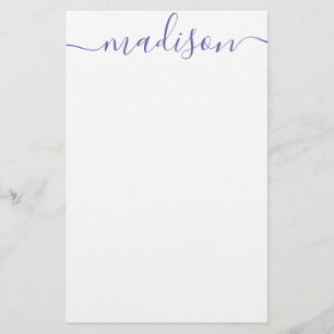 Any Colour - Personalised Script Name Stationery
