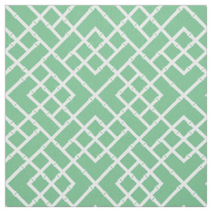 Any Colour // Preppy Green and White Bamboo Fabric