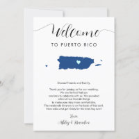 Any Colour Puerto Rico Wedding Welcome Itinerary